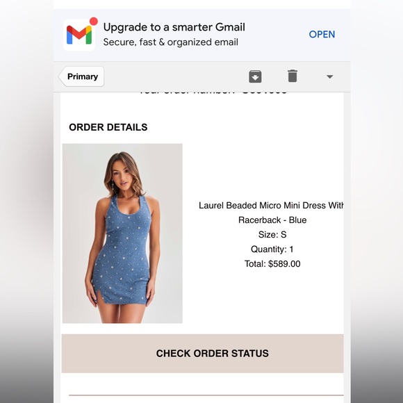 Laurel Beaded Micro Mini Dress With Racerback - Picture 4 of 8